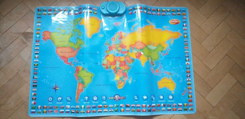 Dumel Discovery Interaktywna Mapa Świata stan bdb  jedyna kompletna