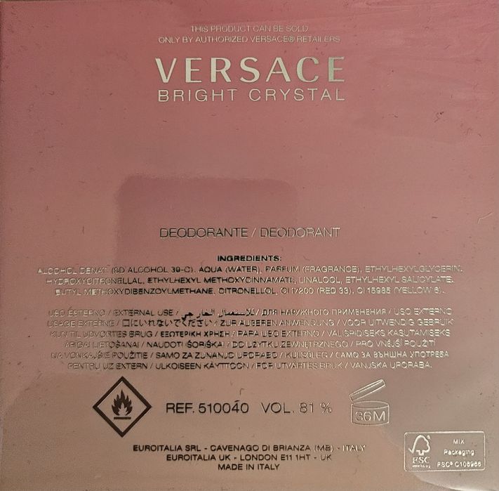 Versace Bright Crystal, woda perfumowana 50 ml