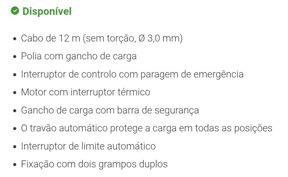 Aluguer de guincho elevatório