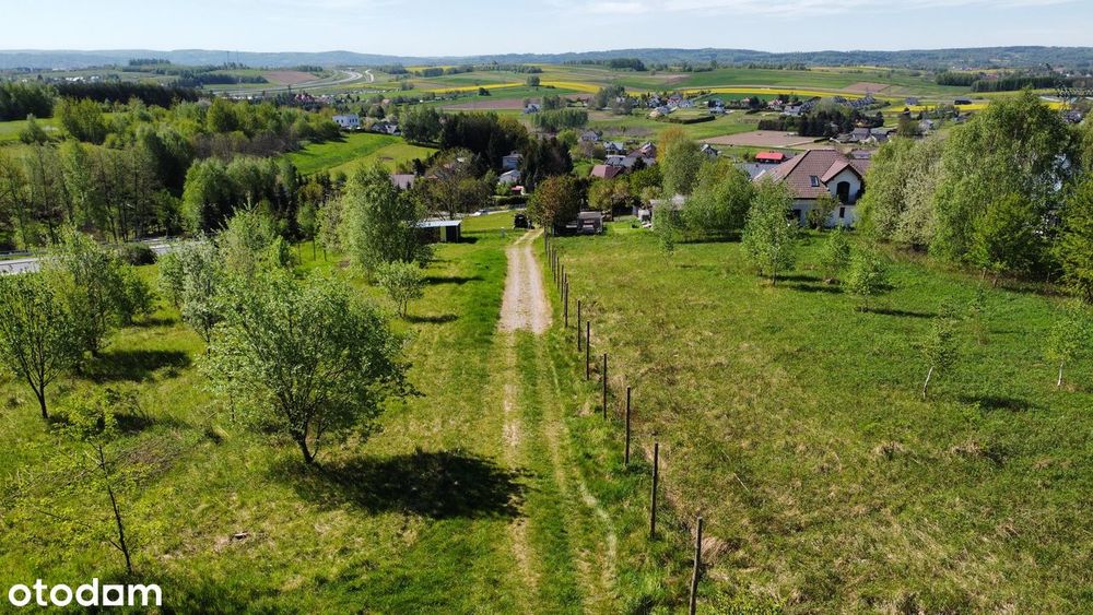 Działka widokowa 20 arów z mediami i WZ w Racławówce, 2km od Rzeszowa - Więcej