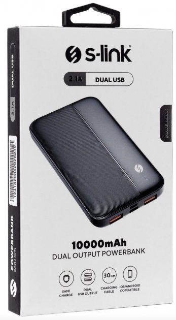 Powerbank 10000 mah павербанк павербенк чорний / білий