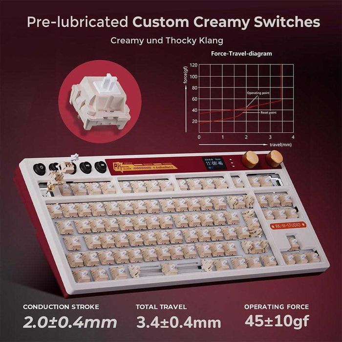 Бездротова механічна клавіатура Royal Kludge