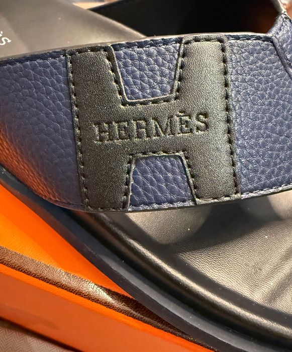 Мужские НОВЫЕ кожаные сандали HERMES 42р