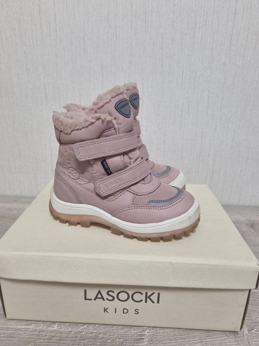 Дитячі зимові шкіряні черевики для дівчинки Lasocki