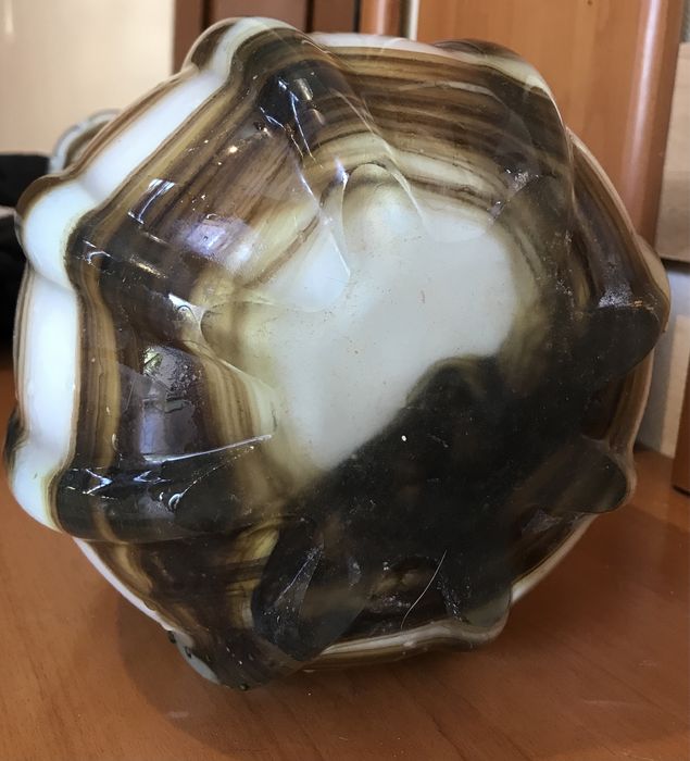 Ваза інтерєрна гутне скло велинєка на підлогу