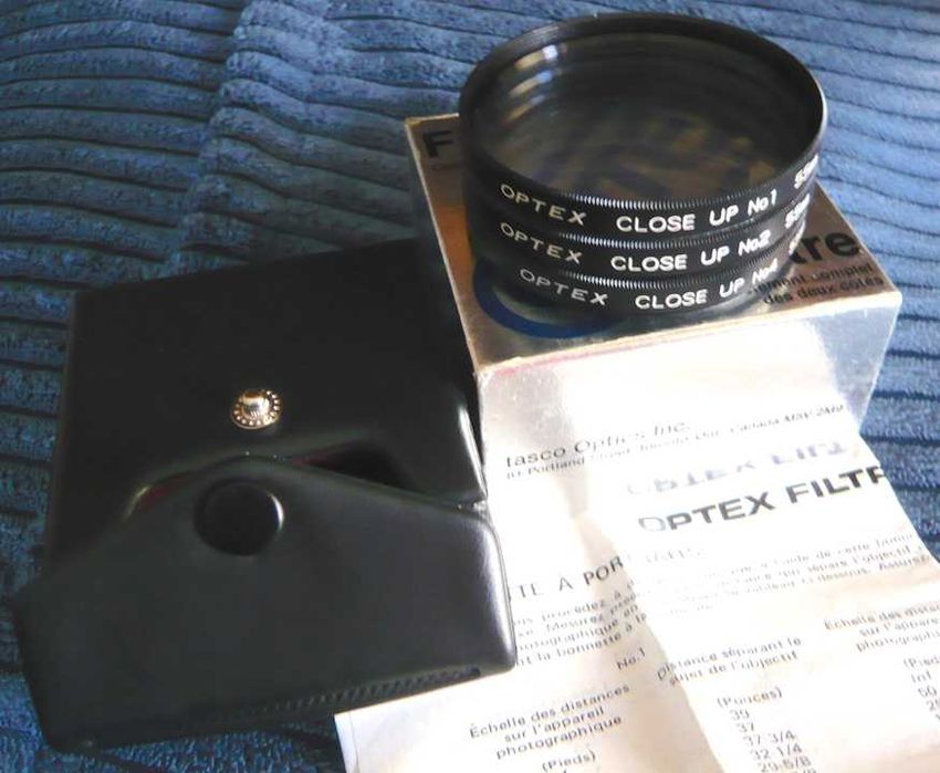 Conjunto de Lentes de Aproximação, "Close up set", OPTEX 55mm