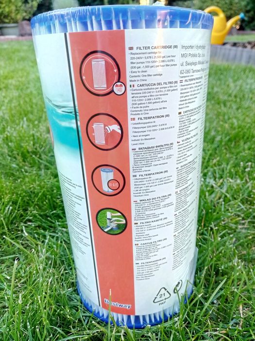 Bestway Flowclear filtr do pompy basenowej - typ III oraz typu I