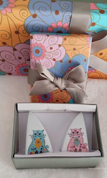 Saleiro e pimenteiro GATO PRETO