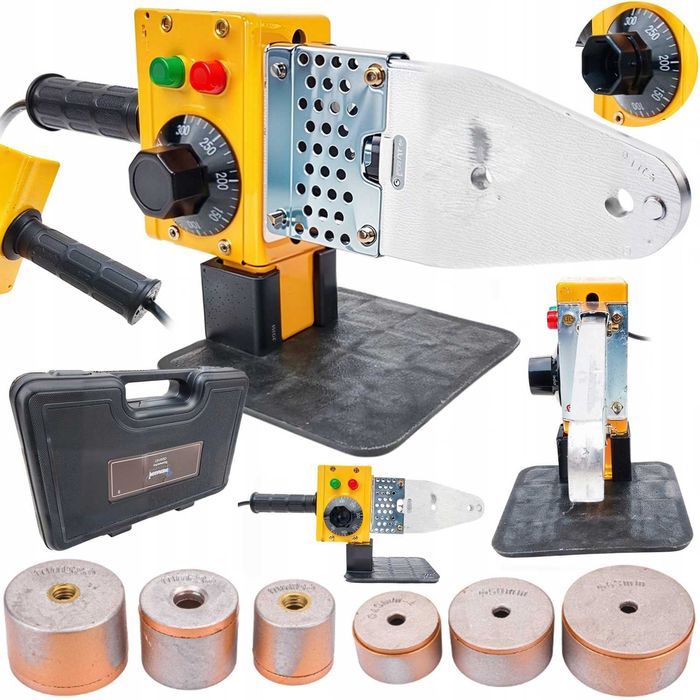 Zgrzewarka do rur PCV PP 2000W 3 matryce 20-63 mm walizka 320 zestaw