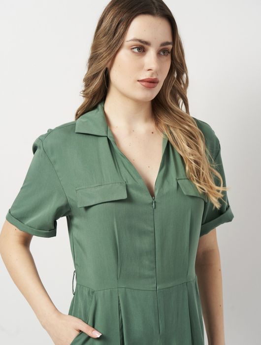 Жіночий комбінезон Zara XL зеленого кольору
