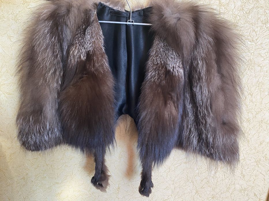 Накидка з хутра ,чорнобурка