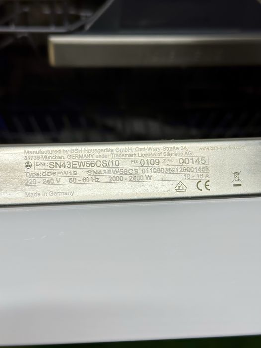 Вбудована посудомийна машина Siemens серії IQ300 ExtraKlasse 2022 рік