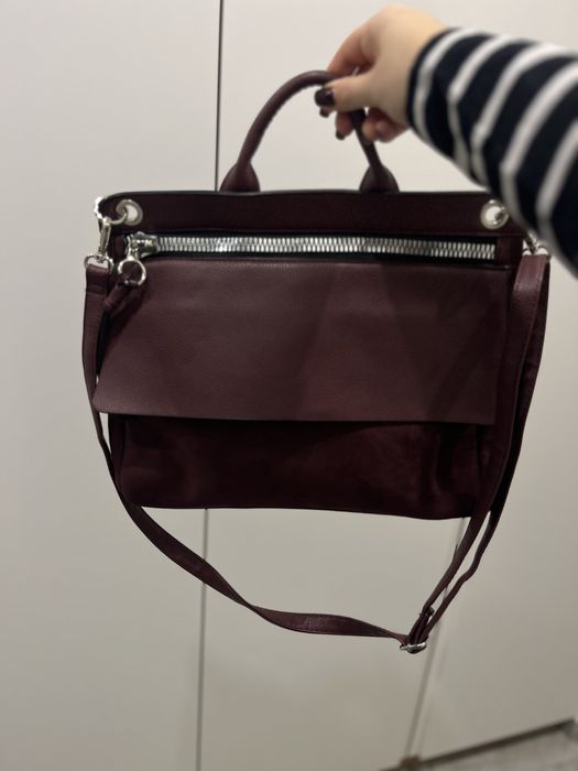 New look сумка бордова вишнева бордовий колір марсала