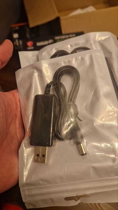 Кабель живлення для роутера → DC 5.5×2.1 мм (перехідник USB–DC)