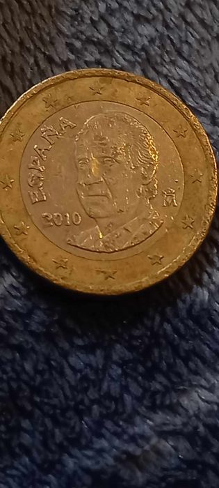 Moeda  de 1 euro.