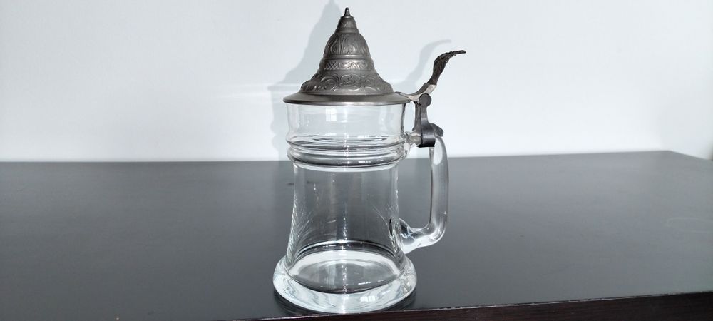 Кружки пивные старинные 4 шт. Стекло, керамика.