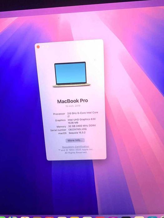 MacBook Pro 15” à venda