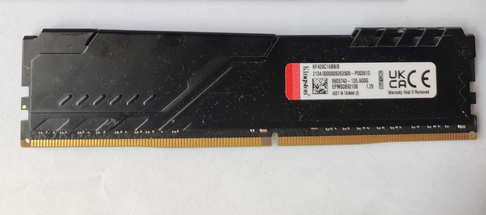 DDR4 8GB 2666 Kingston Fury Beast: 1 449 грн. - Комплектующие и