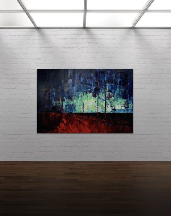 Картина авторська велика на полотні олійними фарбами