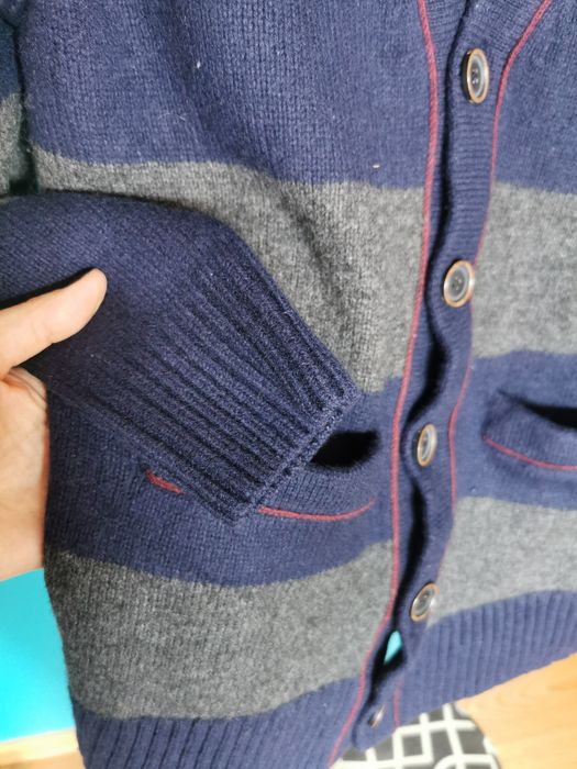 Tommy Hilfiger wełniany kardigan, S, stan idealny