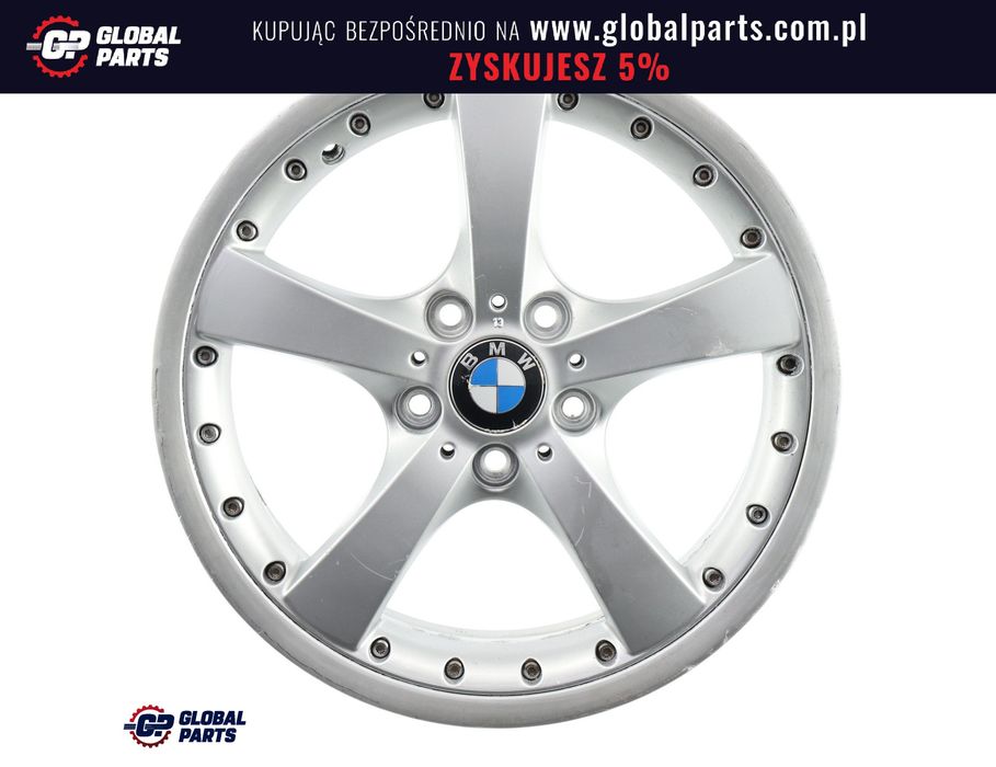 BMW E81 E87 Felga Srebrna Przód 18" 7.5J ET:47 Styling 179