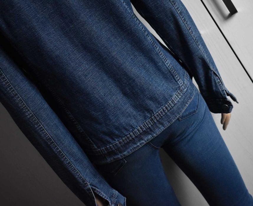 Kurtka jeansowa S M 36 dżinsowa ramoneska katana bluza denim prosta