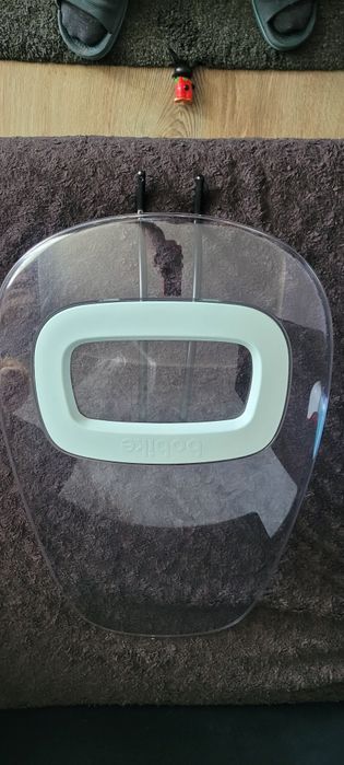 Zestaw fotelik rowerowy i osłona bobike go mini marshmallow mint