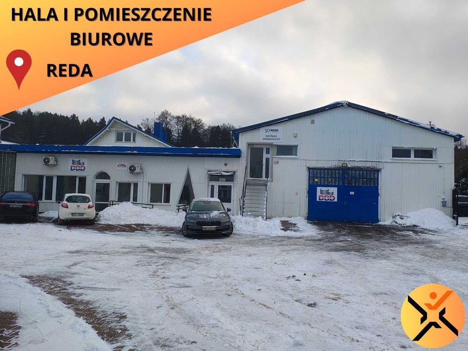 Wynajem – hala 289 m² + biuro 103 m² | Reda Pieleszewo