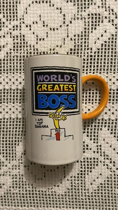 Caneca “World’s Greatest Boss” – Humor e Estilo | Excelente estado
