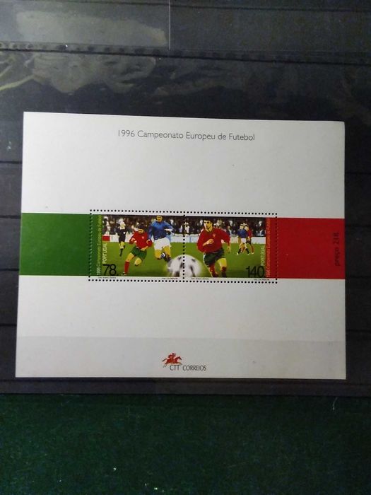 1996 Bloco Campeonato Europeu De Futebol UEFA Euro 98 MNH