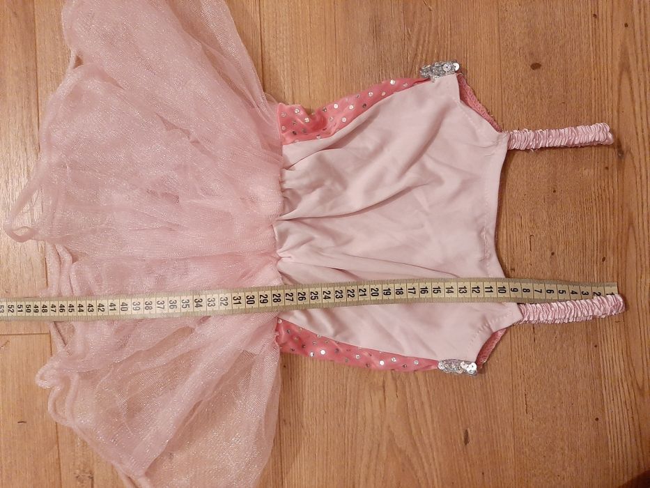 Strój baletnicy kostium z body sukienka baletnica kostium na balet 98