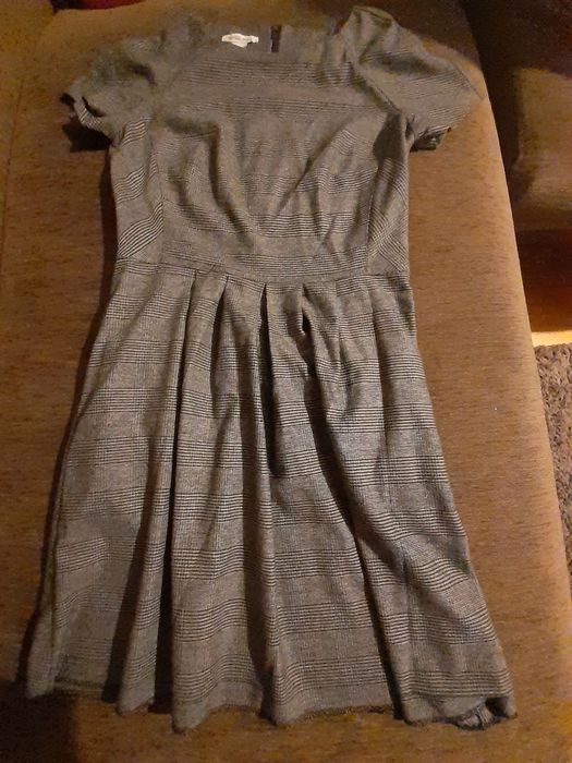 Vestido xadrez preto