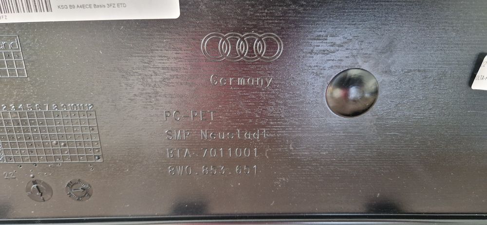Atrapa grill Audi A4 B6 S-line Quattro OE Nowa