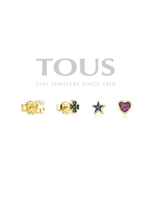 TOUS kolczyki Teddy Bear srebro 925 oryginał