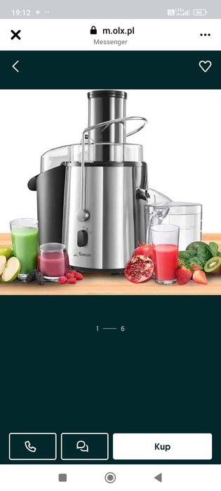 Twinzee Odśrodkowa sokowirówka do warzyw i owoców, wydajna 850 W