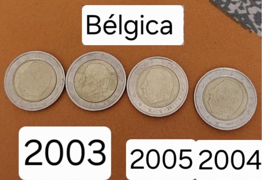 Moedas 2 euro para troca
