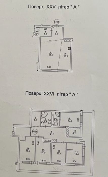 Осокорки ЖК Seven 2рівневий пентхаус з терасою Дніпровська набер