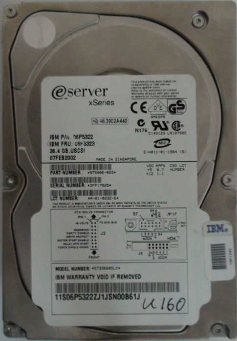 SCSI HDD 9.1GB - 300GB: 1 500 грн. - Комплектующие и запчасти Киев