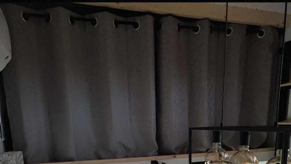 1 Par cortinados 140X98cm