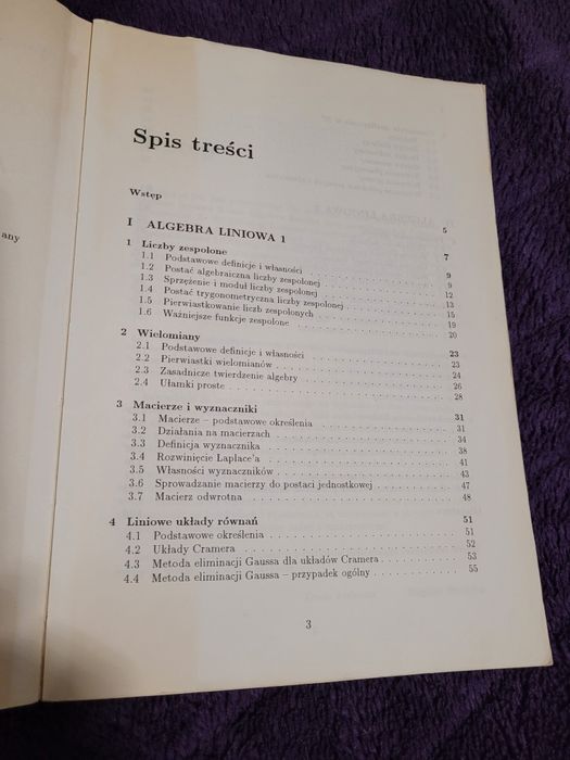 Algebra liniowa Jurlewicz
