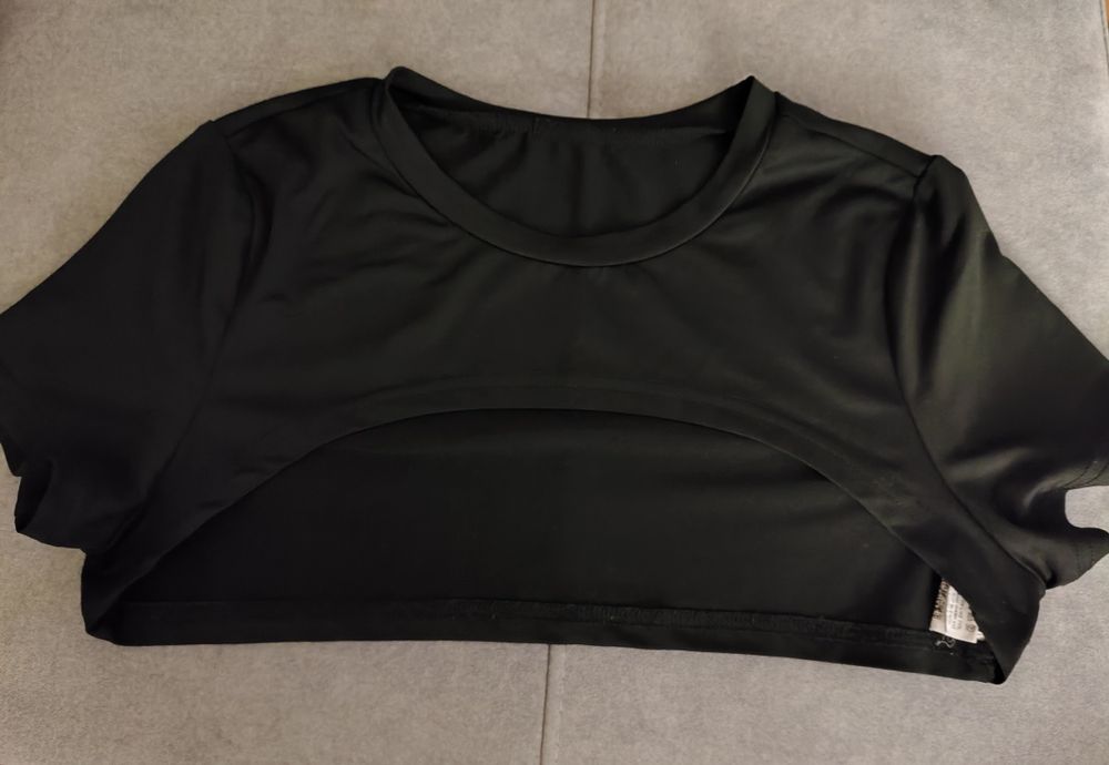 Czarny top damski rozmiar S