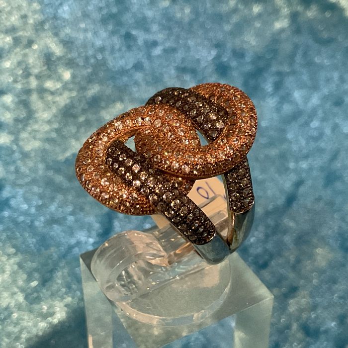 Anel prata tamanho 17,5 mm,banhado ouro