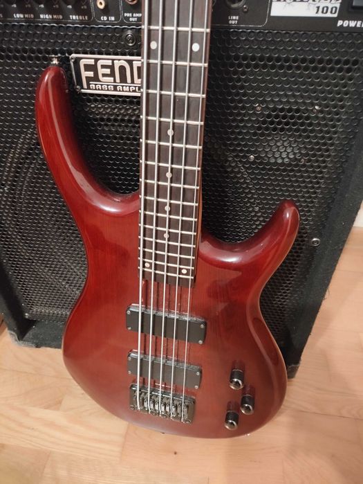 Gitara basowa pięciostrunowa+combo