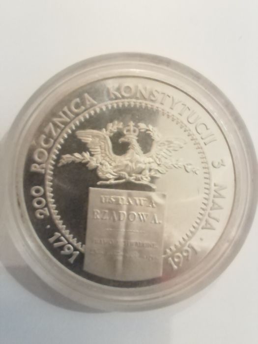 Moneta srebrna rocznica konstytucji