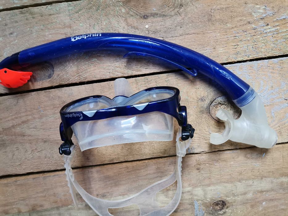 Maska do nurkowania z rurką delphin