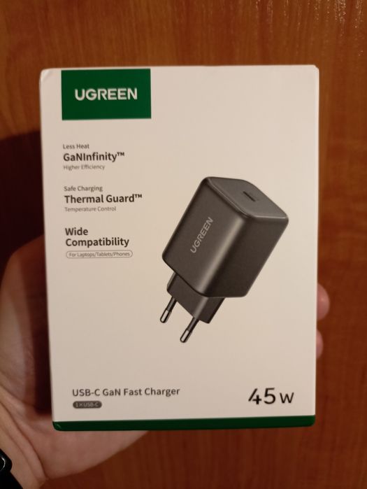 Зарядний пристрій блок Ugreen 30w 45w. Швидка зарядка