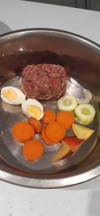 Wolownia mielona,mrożona dla psa i kota, mięso, dieta Barf