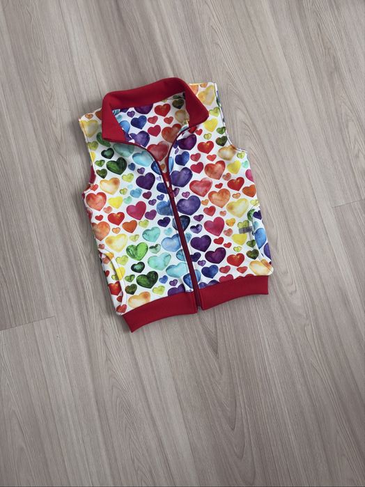 Kamizelka, bezrekawnik dresowy dla dziewczynki HandMade