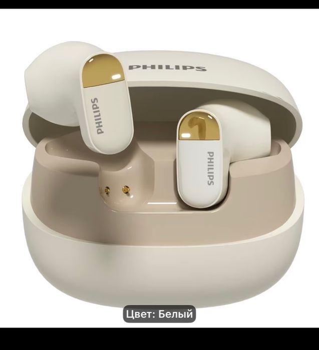 Новые беспроводные наушники Philips 2026 - TAT2169, Новая модель - Черны/Белый