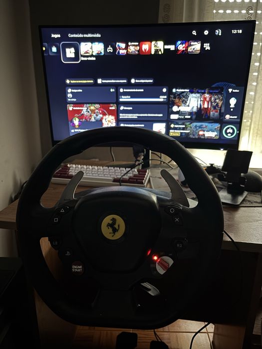 Volante+ Pedais THRUSTMASTER Ediçao T80 Ferrari 488 GT8